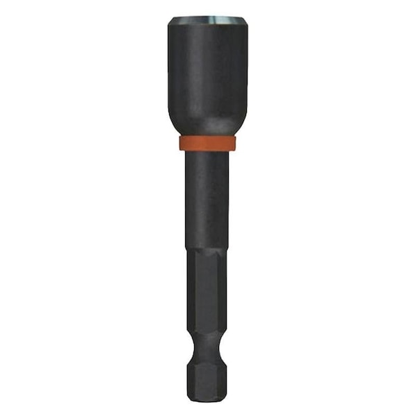 Milwaukee Tool SHOCKWAVE Impact Duty Series Nut Driver, 14 in Drive, 2916 in OAL, SecureGrip Handle, Magnetic - 49-66-4732