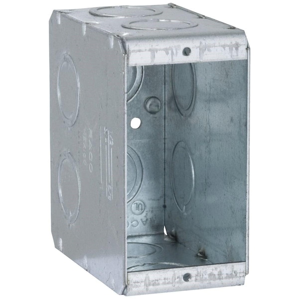Southwire Electrical Box, 21 cu in, Wall Box Type, 1 Gang, Steel - TB-135-UPC