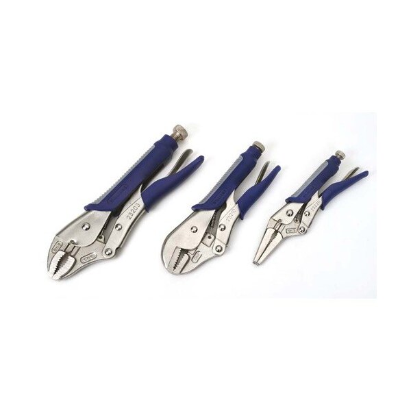 Williams Locking Plier Set, 3 Pieces, Comfort Grip, Bi-Mold - JHW23071