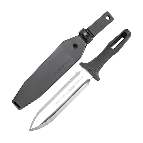 Nisaku Knife, Steel, Serrated, 7.5" Blade - NJP800