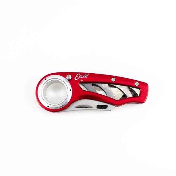 Excel Blades K60 Revo Utility Knife, Folding Knife with Clip, Work Knife, Red, 6pk - 16062