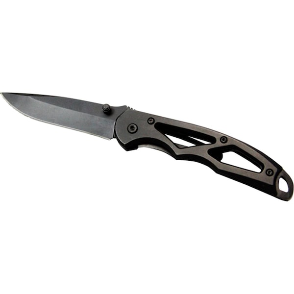 Sarge Knives 5.12 in. Blade Skeleton Frame Stainless Steel, Black - SK-25BK
