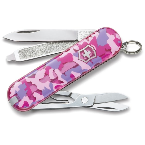 Swiss Army Brands 2024 Victorinox 54184 Classic Sd Pink Camouflage 58Mm - VIC-0.6223.T5R2-X3