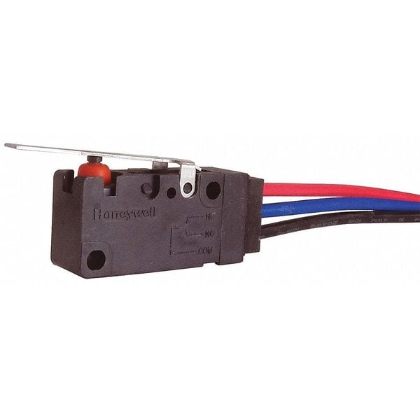 Interruptor de acción rápida en miniatura Honeywell, actuador de palanca, SPDT, 5A @ 240V AC - V15W-WZ200A02-W2