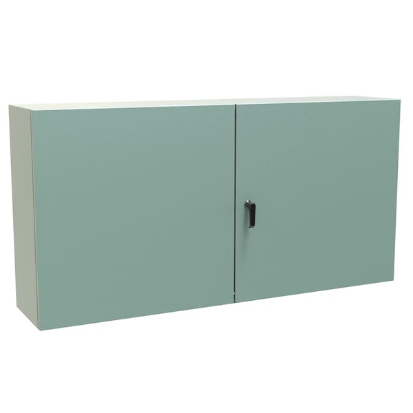 Hammond Steel Electrical Enclosures, 30 in H, 12 in D, 60 in W, NEMA 12, Hinged - EN4TD306012GY
