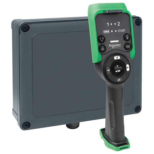Estación de control Schneider Electric, negra, verde - XARS8L12W