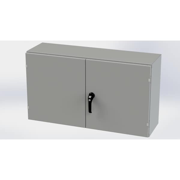 Saginaw Control & Engineering Carbon Steel Electrical Enclosures, 24 in H, 12 in D, 42 in W, NEMA 3R, 12, 13 - SCE-244212WFLP