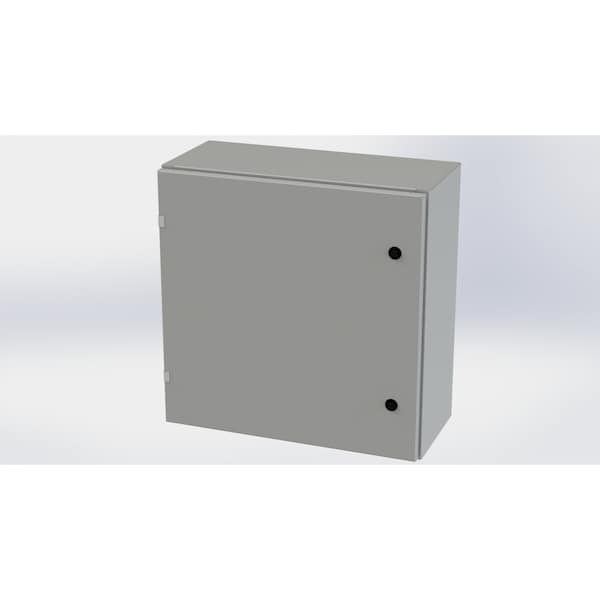 Saginaw Control & Engineering Carbon Steel Electrical Enclosures, 24 in H, 10 in D, 24 in W, NEMA 3R, 4, 12, 13, Hinged - SCE-24EL2410LP
