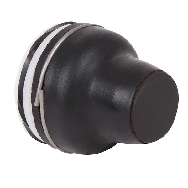 Schneider Electric Cabeza para botón pulsador, Harmony XAC, plástico, negro, con protector, recorrido de operación de 4 mm, 25...+ 70 grados Celsius - XACB9112