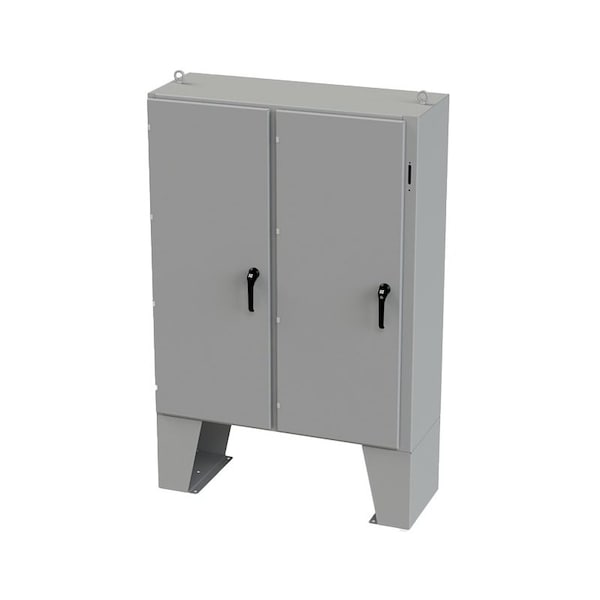 Saginaw Control & Engineering Carbon Steel Electrical Enclosures, 60 in H, 18 in D, 49 in W, NEMA 3R, 4, 12, 13, Hinged - SCE-60XEL4918LP