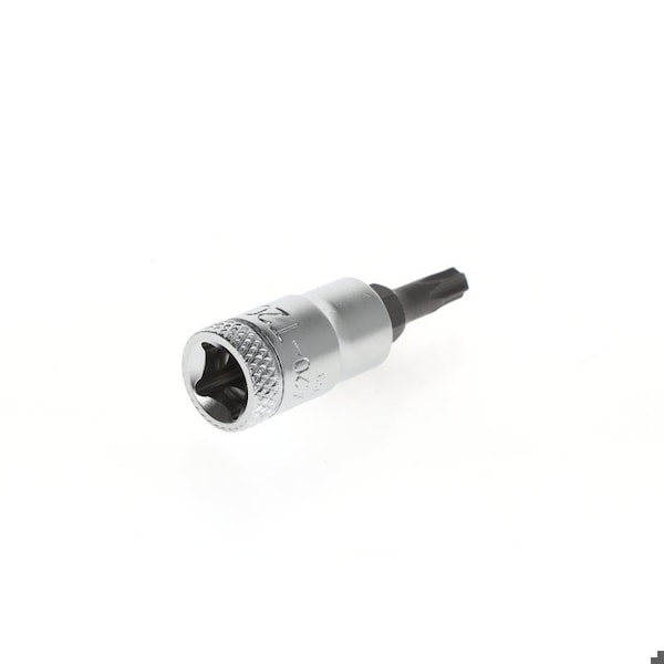 Gedore Screwdriver Bit Socket, 1/4", Torx T20, Standards: DIN 3120 - C 6.3; ISO 1174 - ITX 20 T20