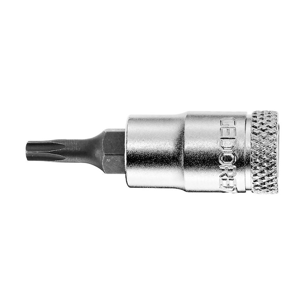 Gedore Screwdriver Bit Socket, 1/4", Torx T20, Standards: DIN 3120 - C 6.3; ISO 1174 - ITX 20 T20