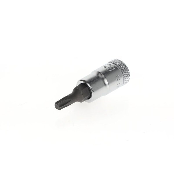Gedore Screwdriver Bit Socket, 1/4", Torx T20, Standards: DIN 3120 - C 6.3; ISO 1174 - ITX 20 T20