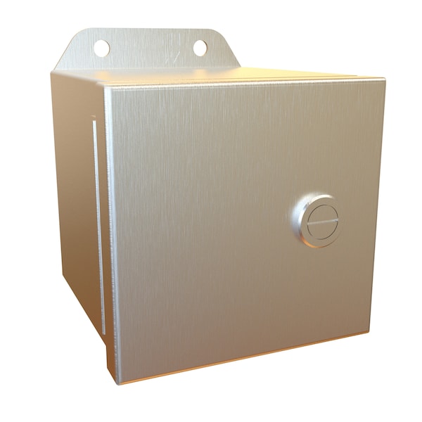 Hammond 304 Stainless Steel Electrical Enclosures, 4 in H, 4 in D, 4 in W, NEMA 4X, Hinged - EJ444SS