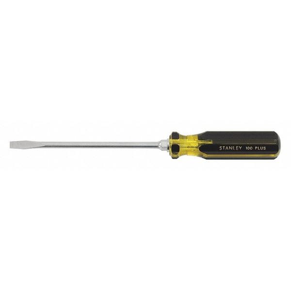 Stanley General Purpose Keystone Slotted Screwdriver 1/4 in Round with Hex Bolster - 66-011-A