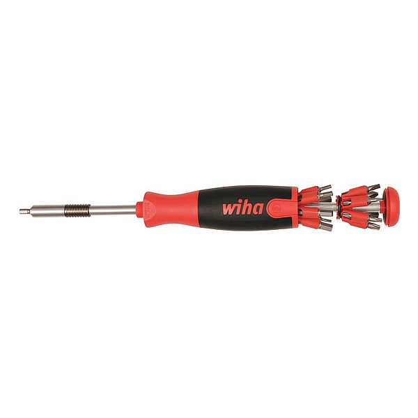 Wiha Hex, Phillips, Slotted, Torx(R) Bit 9 in, Drive Size: 1/4 in , Num. of pieces:26 - 77792