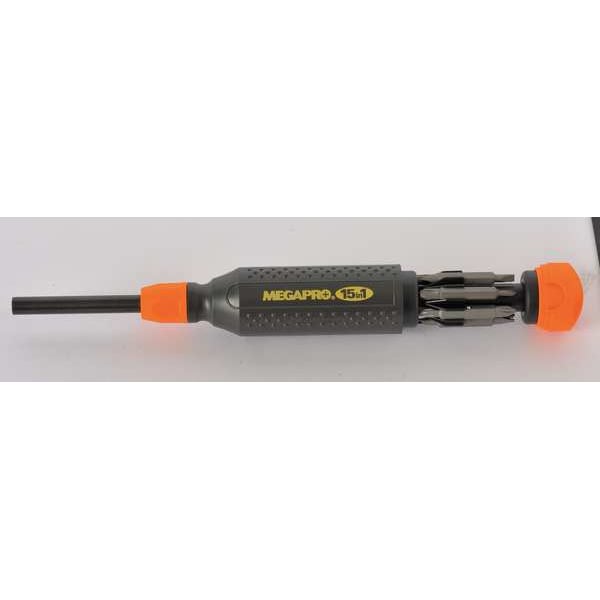 Megapro Phillips, Spanner, Slotted, TORX Pin Bit 8 1/2 in, Drive Size: 1/4 in , Num. of pieces:8 - 151ELEV-CH/OR-B