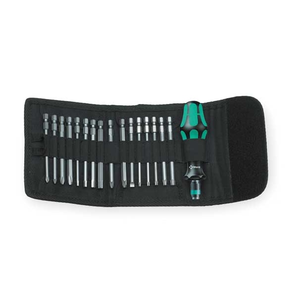 Wera Phillips, Pozidriv, TORX BO, Slotted, Hexagon, External Hexagon Bit 5 in, Drive Size: 1/4 in - 05059295001