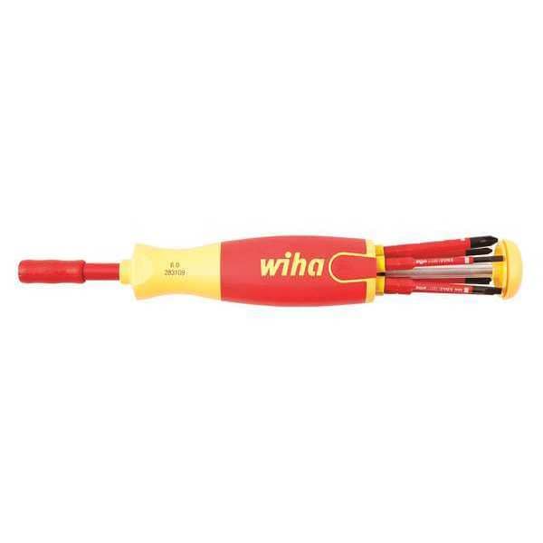 Wiha Phillips, Slotted, Terminal Bit 9 3/4 in, Drive Size: 6 mm , Num. of pieces:7 - 28395