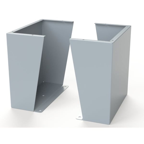 Saginaw Control & Engineering Floor Stand Kit, 18 in. H x 18 in. W x 9.12 in. L, Carbon Steel, 1 PR - SCE-FK1818