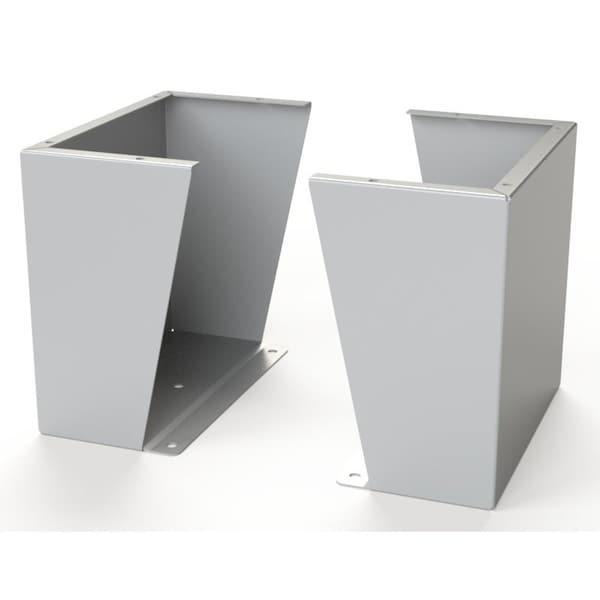 Saginaw Control & Engineering Floor Stand Kit, 15 in. H x 16 in. W x 9.12 in. L, Carbon Steel, 1 PR - SCE-FK1516LG