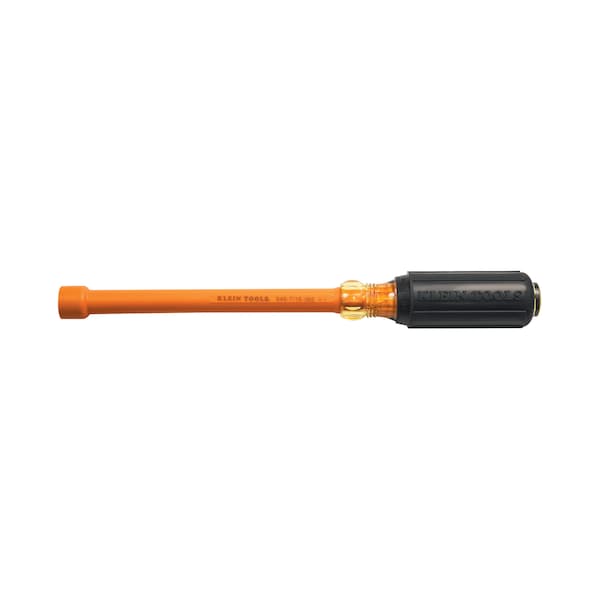 Klein Tools 7/16-Inch Insulated Nut Driver 6-Inch Hollow Shaft - 646-7/16-INS