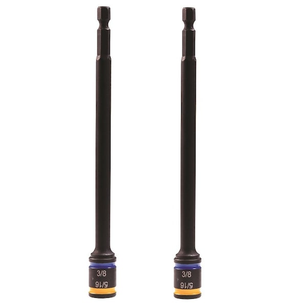 Malco 1 6 in CRHEX Cleanable Reversible Magnetic Hex Drivers 516 and 38 2PK - 2PK-MSHXLC1