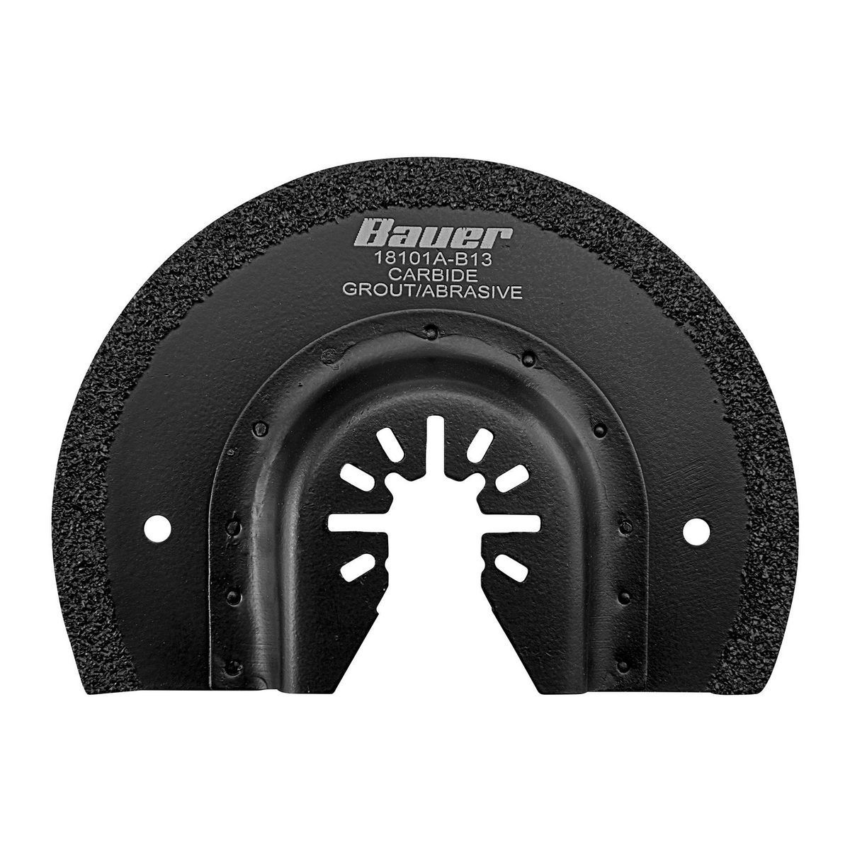 Cuchilla de molienda de luna creciente delgada de carburo de 3-5/8 pulgadas para herramientas multiusos oscilantes - 64953 Bauer.