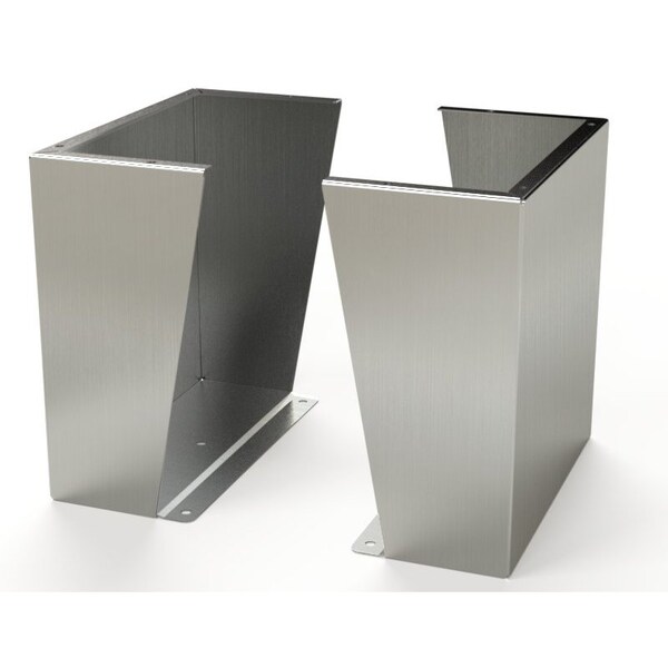Saginaw Control & Engineering Floor Stand Kit, 18 in. H x 18 in. W x 9.12 in. L, 316 Stainless Steel, 1 PR - SCE-FK1818SS6