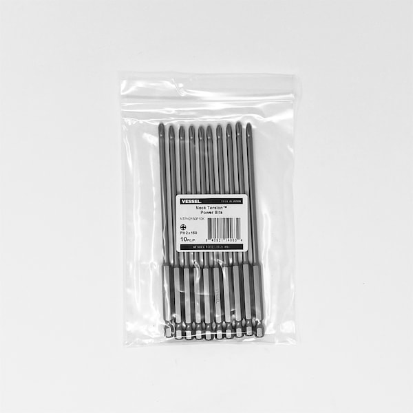 Vessel NECK TORSION Power Bit PH2x150, PK10 - NTPH2150P10K