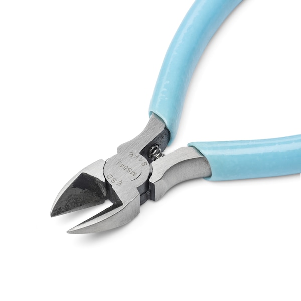 Xcelite 4 in Diagonal Cutting Plier Flush Cut Oval Nose Uninsulated - MS54JN