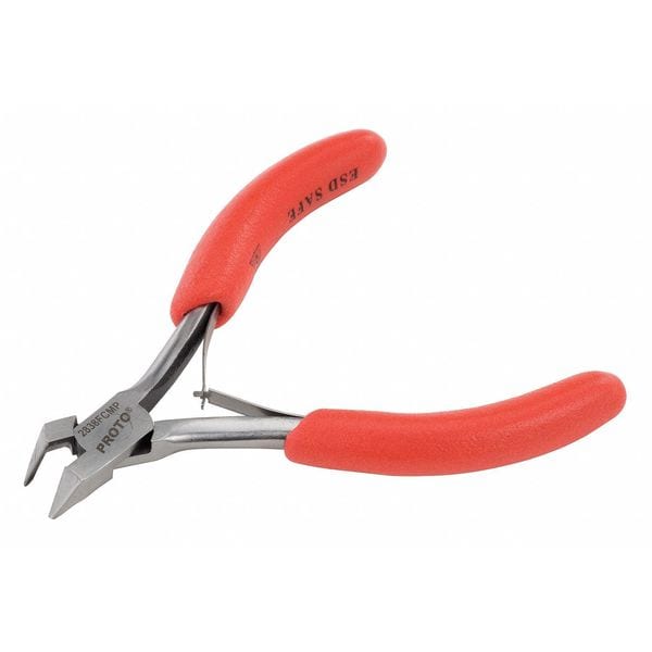 Proto 4 1/2 in Precision Diagonal Cutting Plier Flush Cut Pointed Nose Uninsulated - J2838FCMP