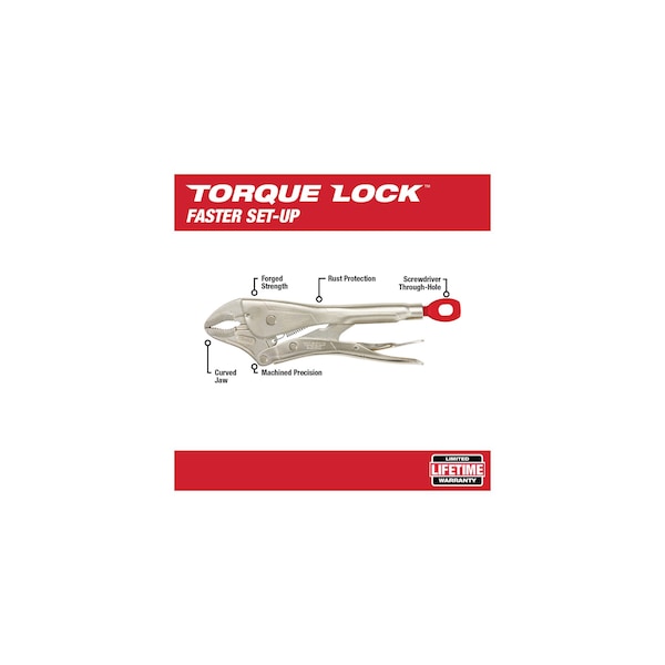 Milwaukee Tool 10 in Torque Lock Deluxe Cushion Grip Locking Plier - 48-22-3420