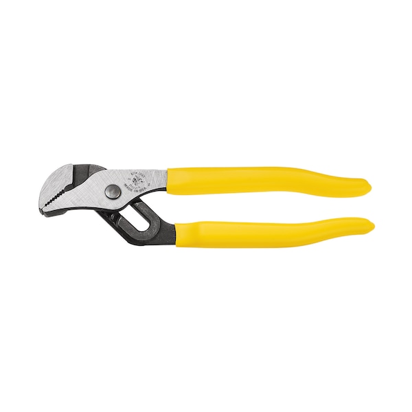 Klein Tools 6 1/2 in Straight Jaw Tongue and Groove Plier Serrated, Plastic Grip - D502-6