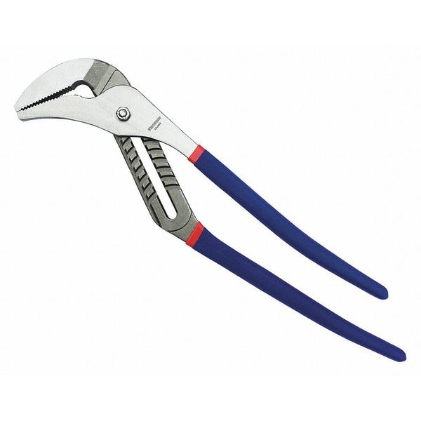 Westward 20 in Straight Jaw Tongue and Groove Plier, Serrated - 53JX04