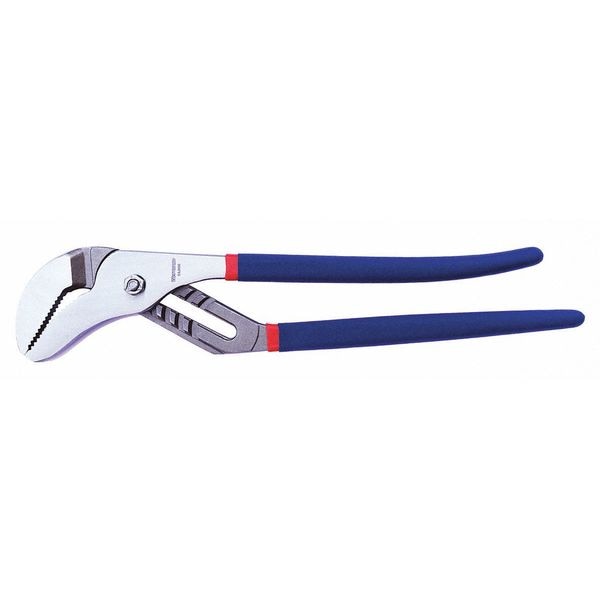 Westward 16 in Curved Jaw Tongue and Groove Plier, Serrated - 53JX06