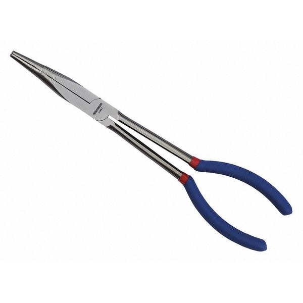 Westward 10 7/8 in Bent Long Nose Plier Dipped Handle - 1UKK7