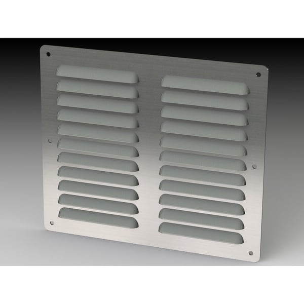 Saginaw Control & Engineering Louver Stand Kit, 8.19 in. H x 9-1/2 in. W x 0.43 in. L, 304 Stainless Steel - SCE-AVK86SS