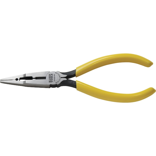 Klein Tools Pliers, Connector Crimping Needle Nose, 7-Inch - VDV026-049
