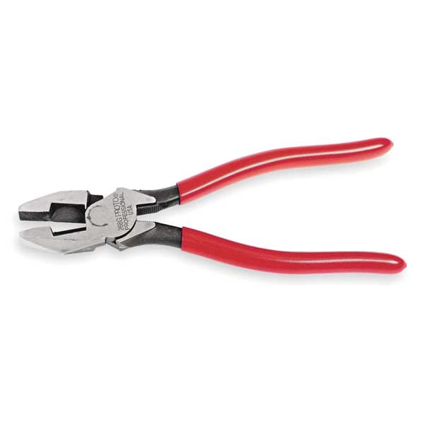 Proto 9 1/4 in Linemans Plier High Leverage, Steel - J269G
