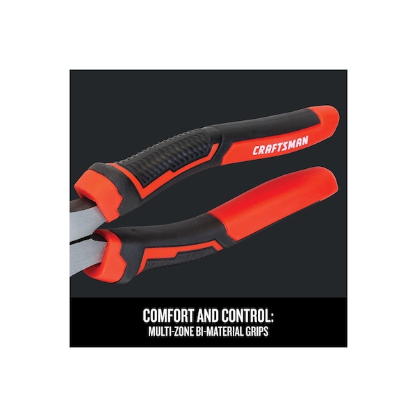 Craftsman Lineman Pliers, Steel, Flat Jaw, 8 3/4" L - CMHT81648