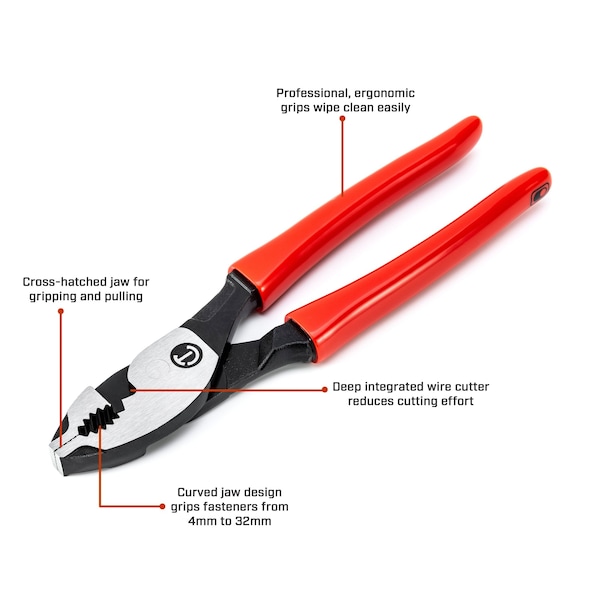 Crescent 6" Z2 Dipped Handle Slip Joint Pliers - HTZ26
