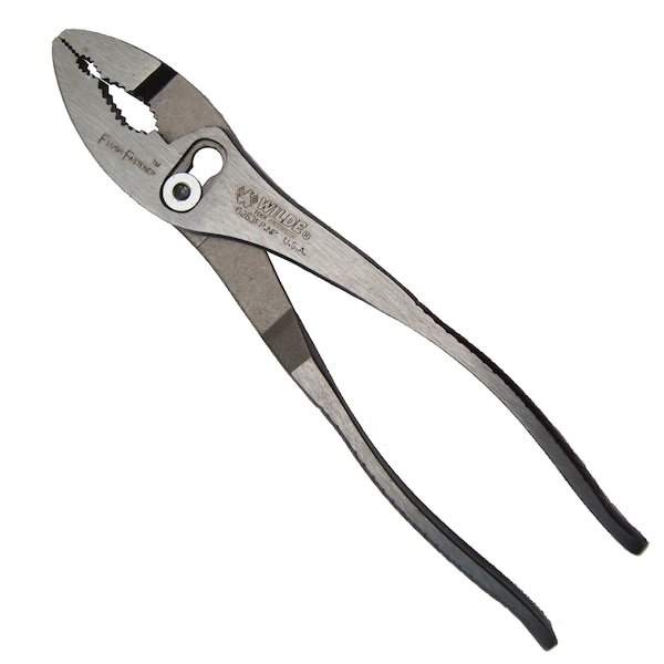 Wilde FLUSH FASTENER 8" SLIP JOINT PLIERS-KNURLED-POLISHED-BULK - 318F.NP/BB