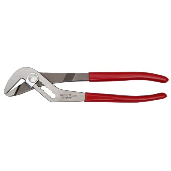 Wilde 10" SMOOTH JAW WATER PUMP PLIERS-POLISHED-BULK - G428N.NP/BB