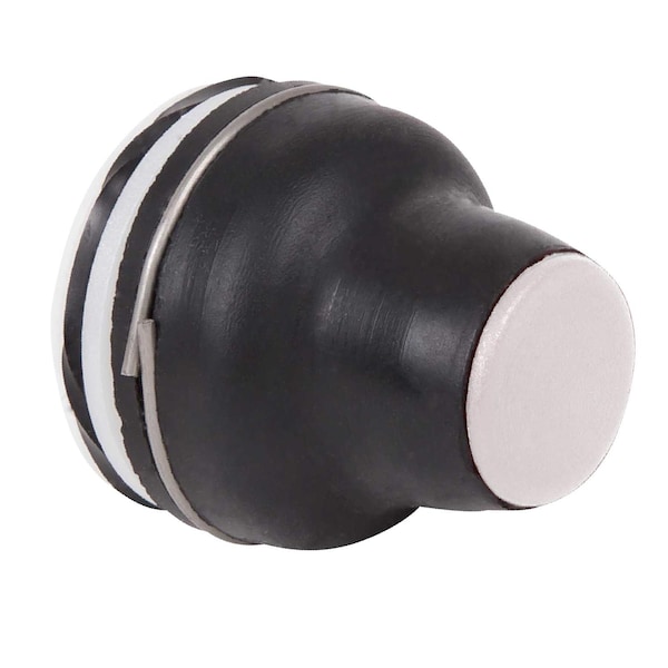 Schneider Electric Cabeza para botón pulsador, Harmony XAC, plástico, blanco, con protector, recorrido de operación 4mm - XACB9111