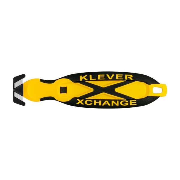Klever 6-1/4 in. Fixed Blade Safety Cutter, Plastic, Safety Recessed - KCJ-XC-Y-PT