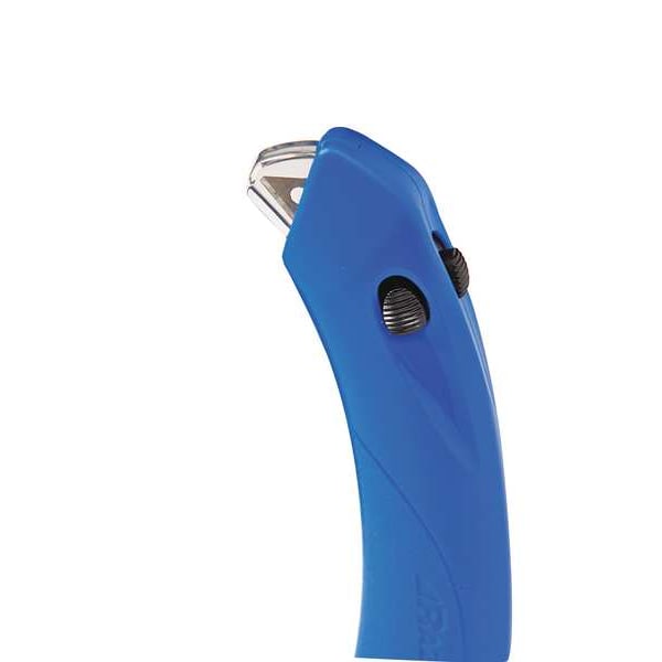Pacific Handy Cutter Safety Knife, Multipurpose, 5 1/2 in Length, Rounded Safety Blade, Ergonomic Handle, Blue - RSC-432