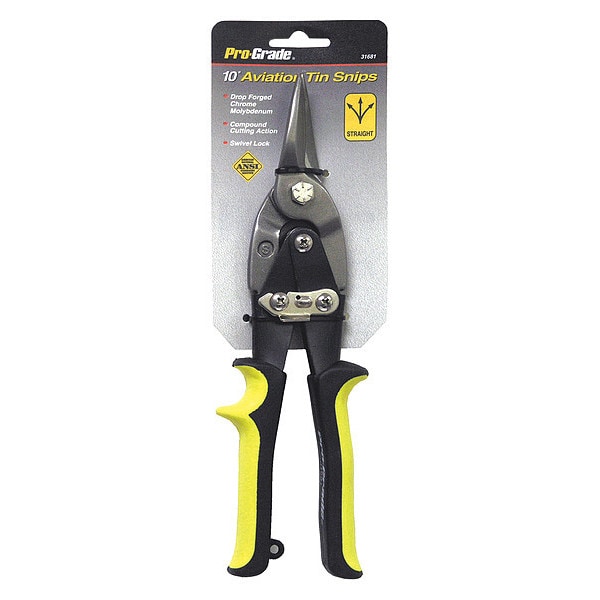 Pro-Grade Tools Aviation Tin Snips, Straight - 31681