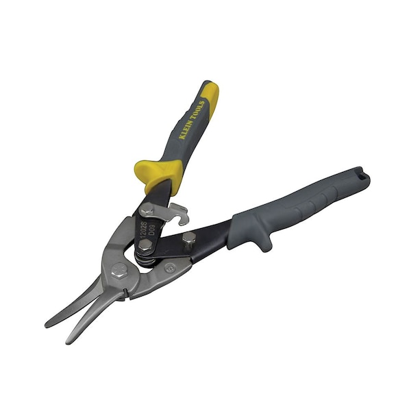 Klein Tools Aviation Snips, Wire Cutter, Straight, Straight/Wide Curves, 10.063'' - 1202S