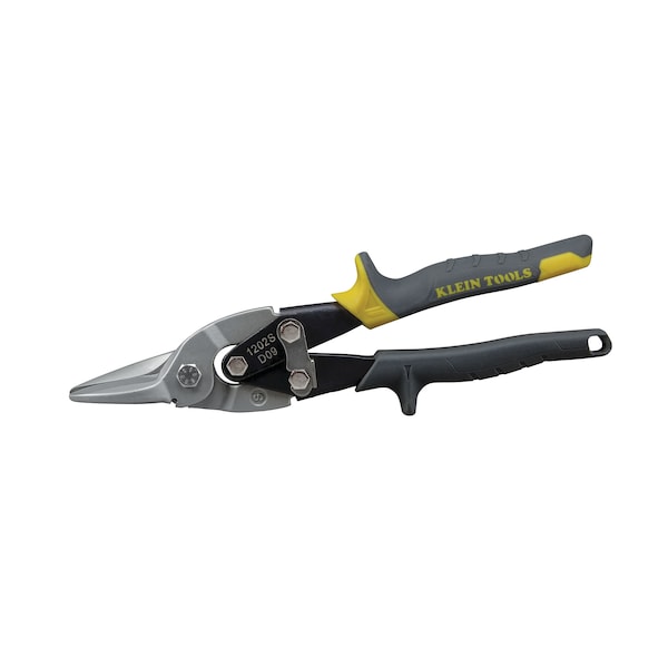 Klein Tools Aviation Snips, Wire Cutter, Straight, Straight/Wide Curves, 10.063'' - 1202S